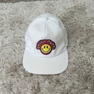 Poppi White Cap with Pink Brand Tag